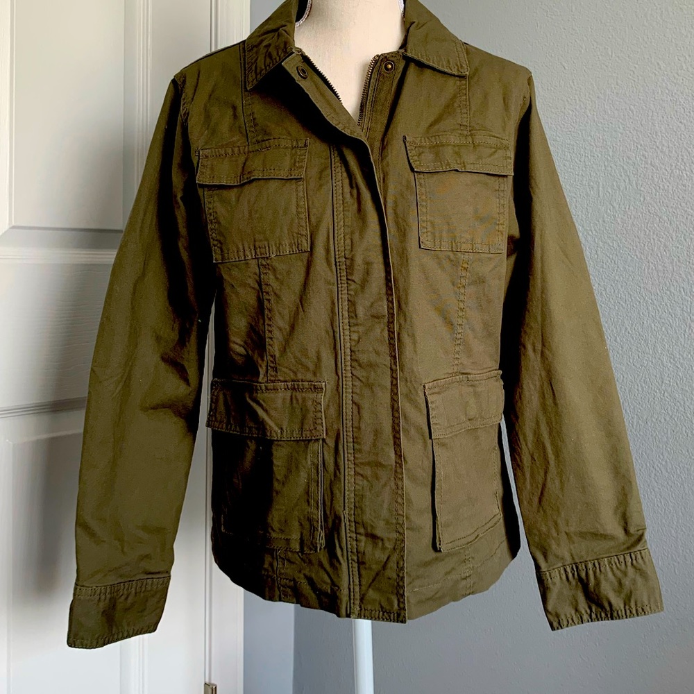 NWT green ‘army’ jacket -women’s SZ XS